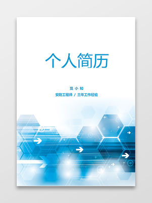 融合美学与安全 花纹花边美术设计师的安防工程设计求职简历套装